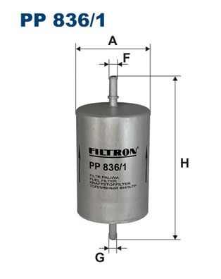 FILTRON Топливный фильтр PP 836/1