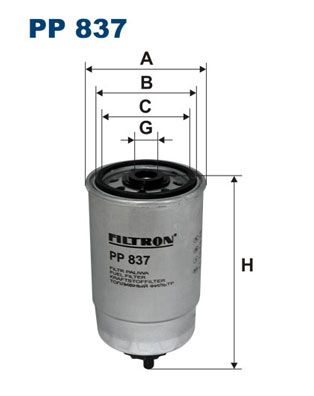 FILTRON Топливный фильтр PP 837