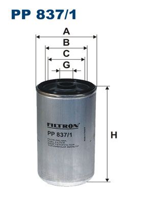 FILTRON Топливный фильтр PP 837/1