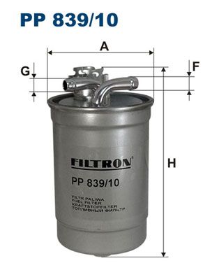 FILTRON Топливный фильтр PP 839/10