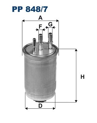 FILTRON Топливный фильтр PP 848/7