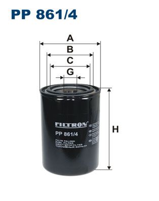 FILTRON Топливный фильтр PP 861/4