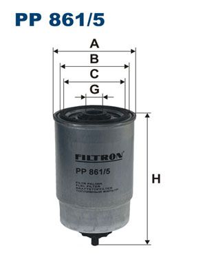 FILTRON Топливный фильтр PP 861/5