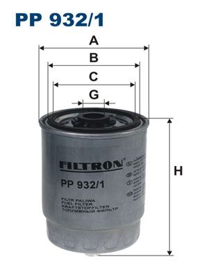 FILTRON Топливный фильтр PP 932/1