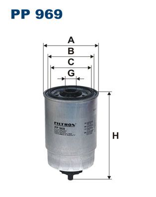 FILTRON Топливный фильтр PP 969