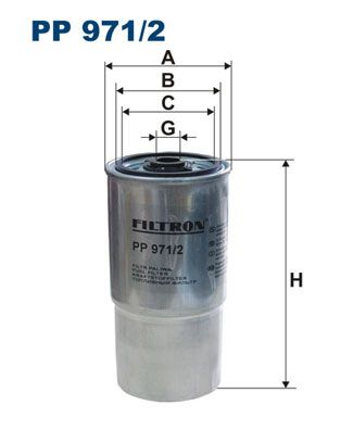 FILTRON Топливный фильтр PP 971/2