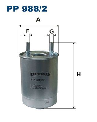 FILTRON Топливный фильтр PP 988/2