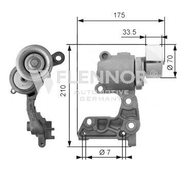 FLENNOR Pingutusrull,soonrihm FS99471