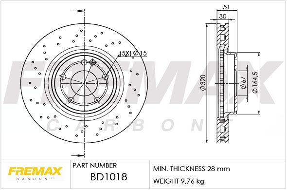 FREMAX Тормозной диск BD-1018