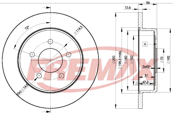 FREMAX Тормозной диск BD-1023