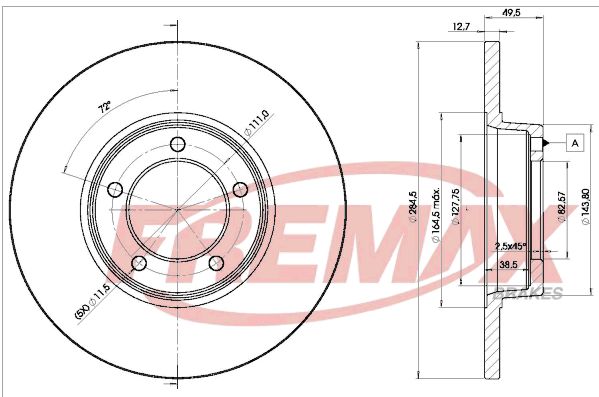 FREMAX Тормозной диск BD-1055