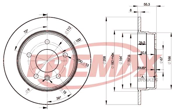 FREMAX Тормозной диск BD-2113