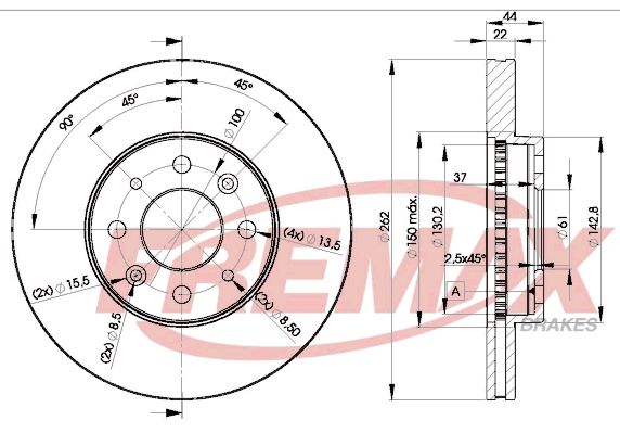 FREMAX Тормозной диск BD-2232