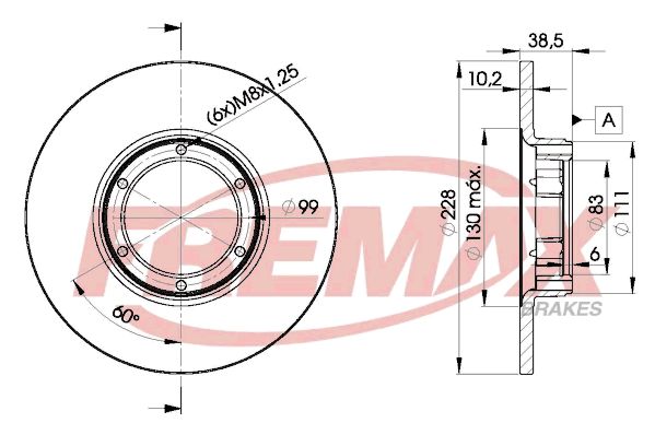 FREMAX Тормозной диск BD-2500