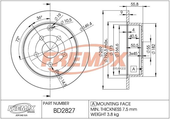 FREMAX Piduriketas BD-2827