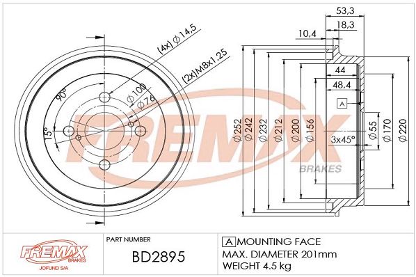 FREMAX Piduritrummel BD-2895