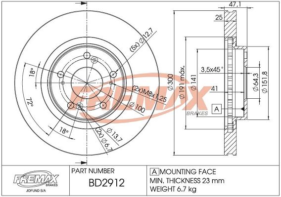 FREMAX Piduriketas BD-2912