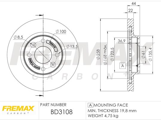 FREMAX Piduriketas BD-3108