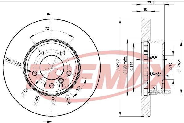 FREMAX Тормозной диск BD-3221