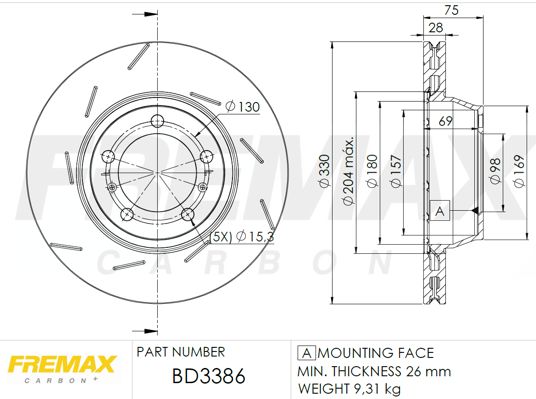 FREMAX Piduriketas BD-3386