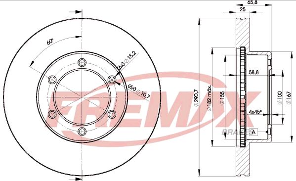 FREMAX Тормозной диск BD-3520