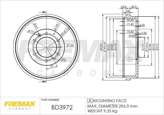 FREMAX Piduritrummel BD-3972