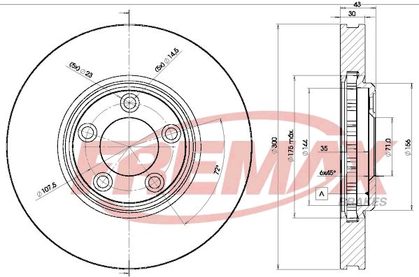 FREMAX Тормозной диск BD-4088