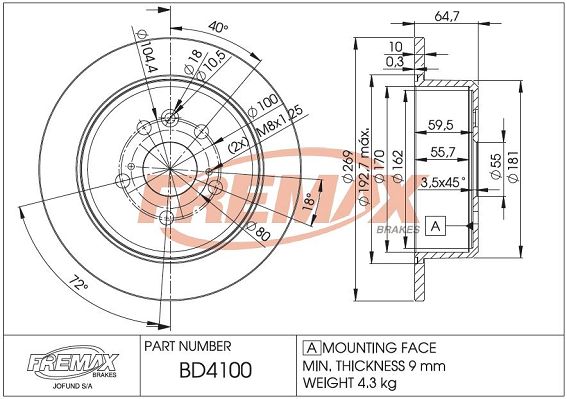 FREMAX Piduriketas BD-4100