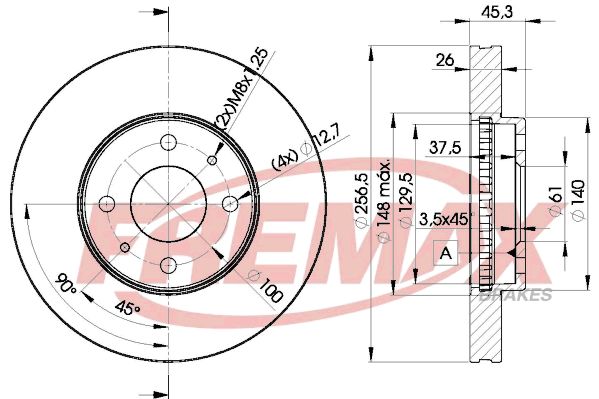 FREMAX Тормозной диск BD-5402