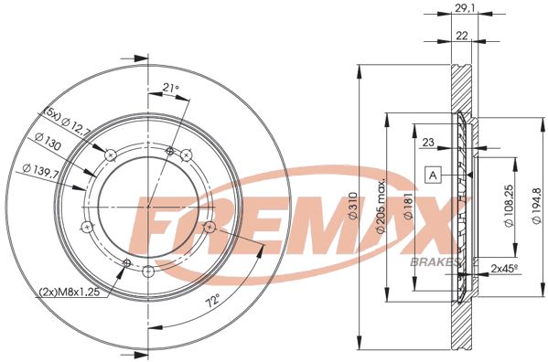 FREMAX Тормозной диск BD-6010