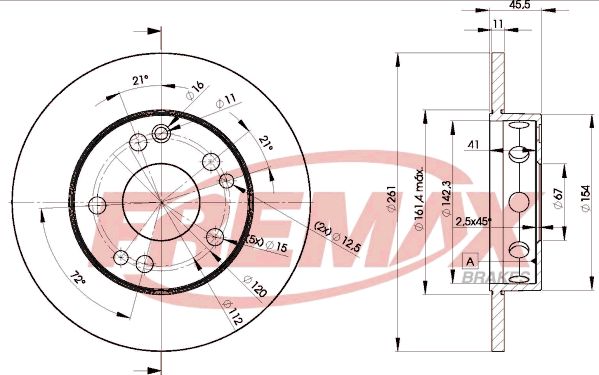 FREMAX Тормозной диск BD-6460