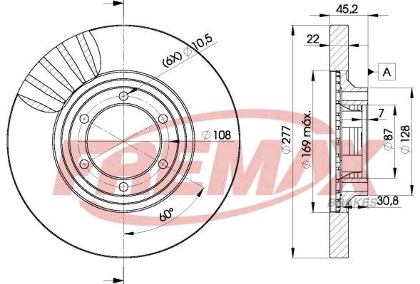 FREMAX Тормозной диск BD-7038