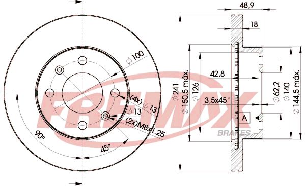 FREMAX Тормозной диск BD-7500