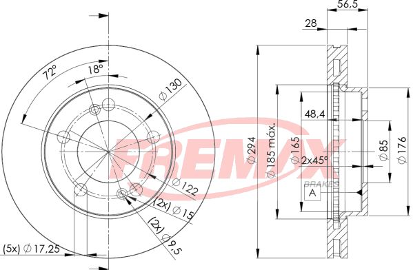 FREMAX Тормозной диск BD-8674