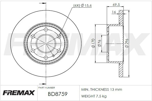 FREMAX Piduriketas BD-8759