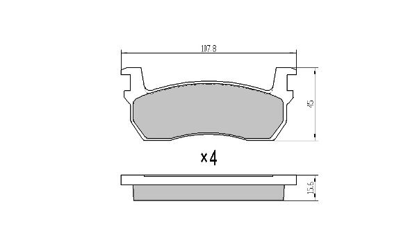 FREMAX Комплект тормозных колодок, дисковый тормоз FBP-0298