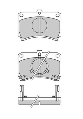 FREMAX Комплект тормозных колодок, дисковый тормоз FBP-0304