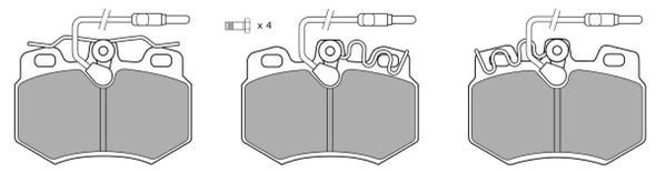 FREMAX Piduriklotsi komplekt,ketaspidur FBP-0506-01