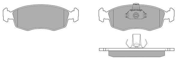 FREMAX Комплект тормозных колодок, дисковый тормоз FBP-0529