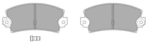 FREMAX Комплект тормозных колодок, дисковый тормоз FBP-0566