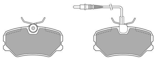 FREMAX Комплект тормозных колодок, дисковый тормоз FBP-0573