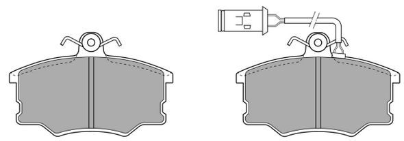 FREMAX Комплект тормозных колодок, дисковый тормоз FBP-0581