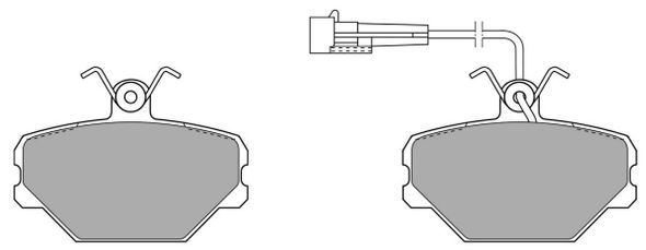 FREMAX Piduriklotsi komplekt,ketaspidur FBP-0596-01