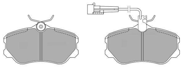FREMAX Комплект тормозных колодок, дисковый тормоз FBP-0606