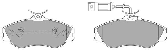 FREMAX Комплект тормозных колодок, дисковый тормоз FBP-0611