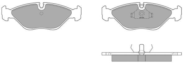 FREMAX Комплект тормозных колодок, дисковый тормоз FBP-0623