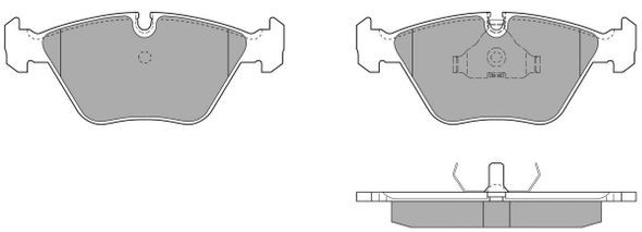 FREMAX Комплект тормозных колодок, дисковый тормоз FBP-0624
