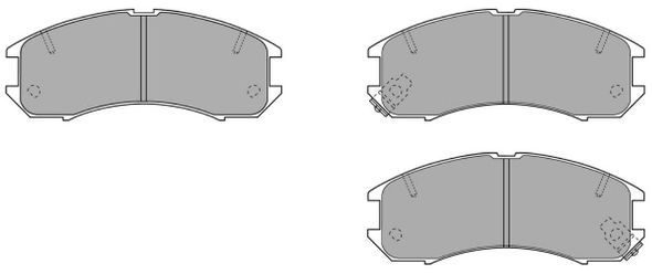 FREMAX Комплект тормозных колодок, дисковый тормоз FBP-0740