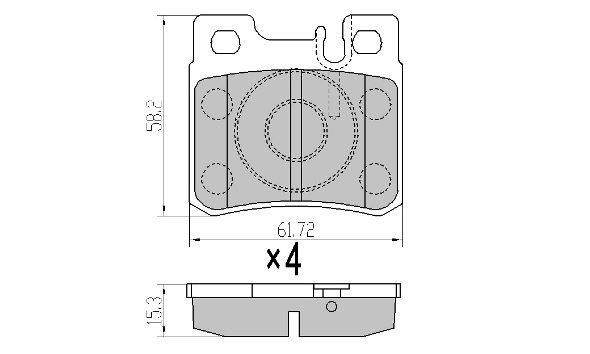 FREMAX Комплект тормозных колодок, дисковый тормоз FBP-0798