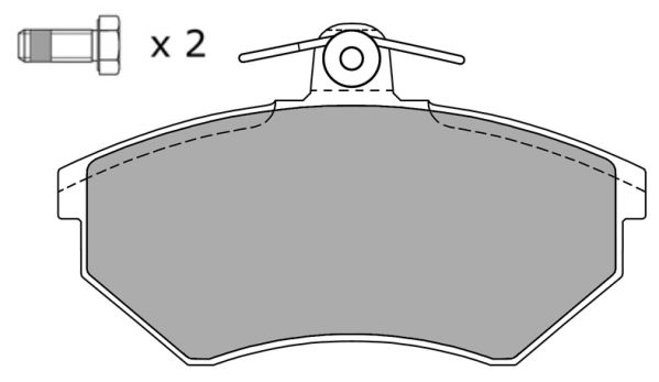 FREMAX Комплект тормозных колодок, дисковый тормоз FBP-0810-01
